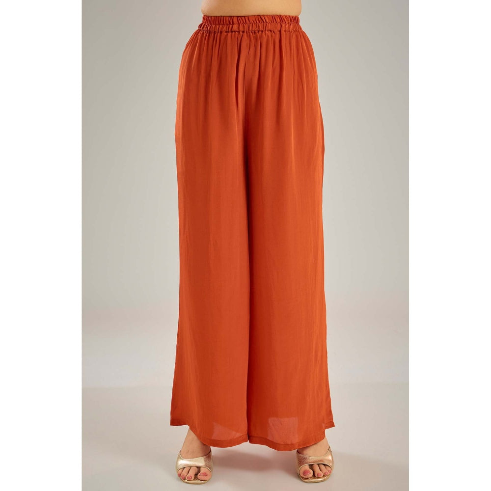 Studio A Orange Kaftan with Palazzo (Set of 2)