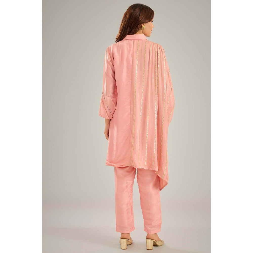 Studio A Pink Kaftan with Pant (Set of 2)