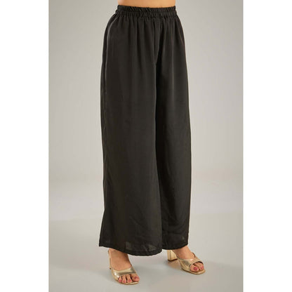 Studio A Black Kaftan with Palazzo (Set of 2)