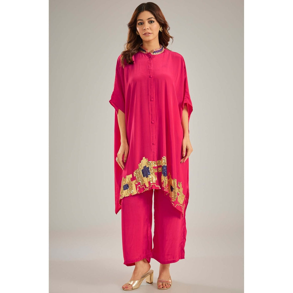 Studio A Pink Kaftan with Pant (Set of 2)