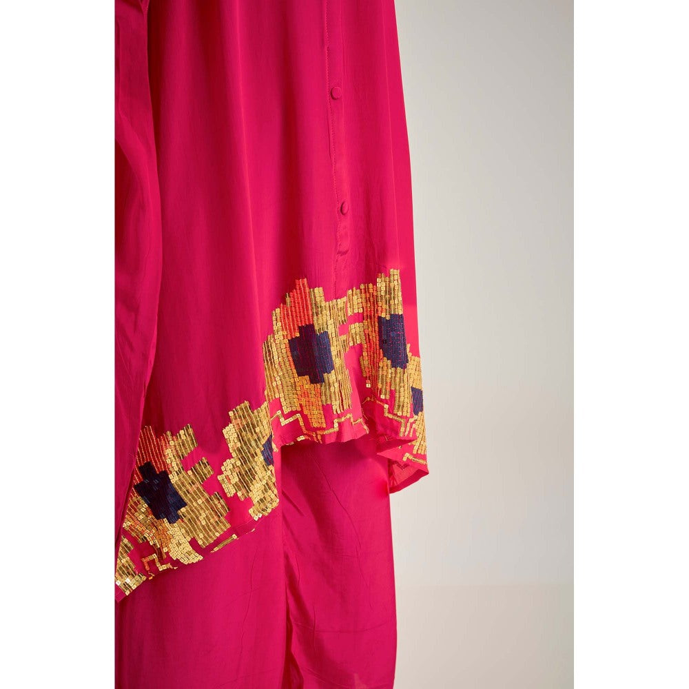 Studio A Pink Kaftan with Pant (Set of 2)