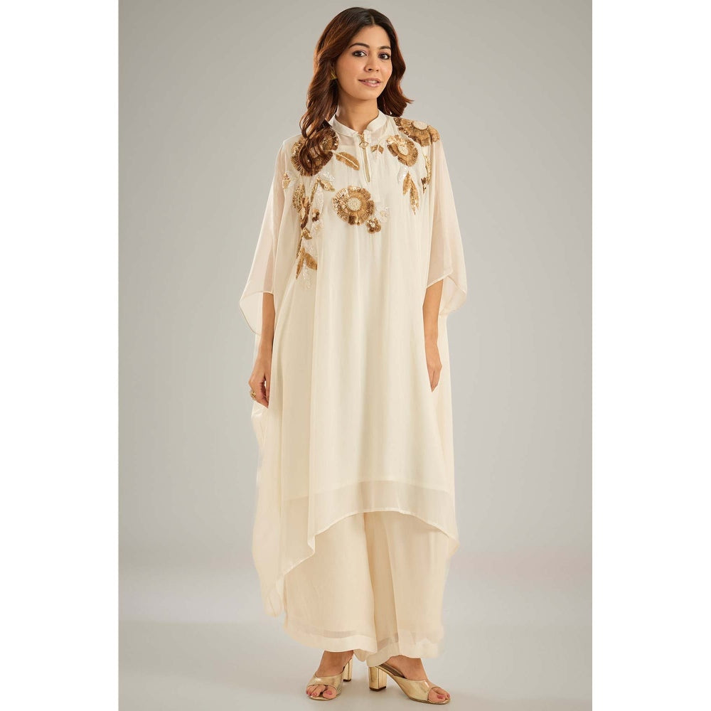 Studio A Ivory Kaftan with Inner and Palazzo (Set of 3)