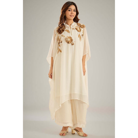 Studio A Ivory Kaftan with Inner and Palazzo (Set of 3)