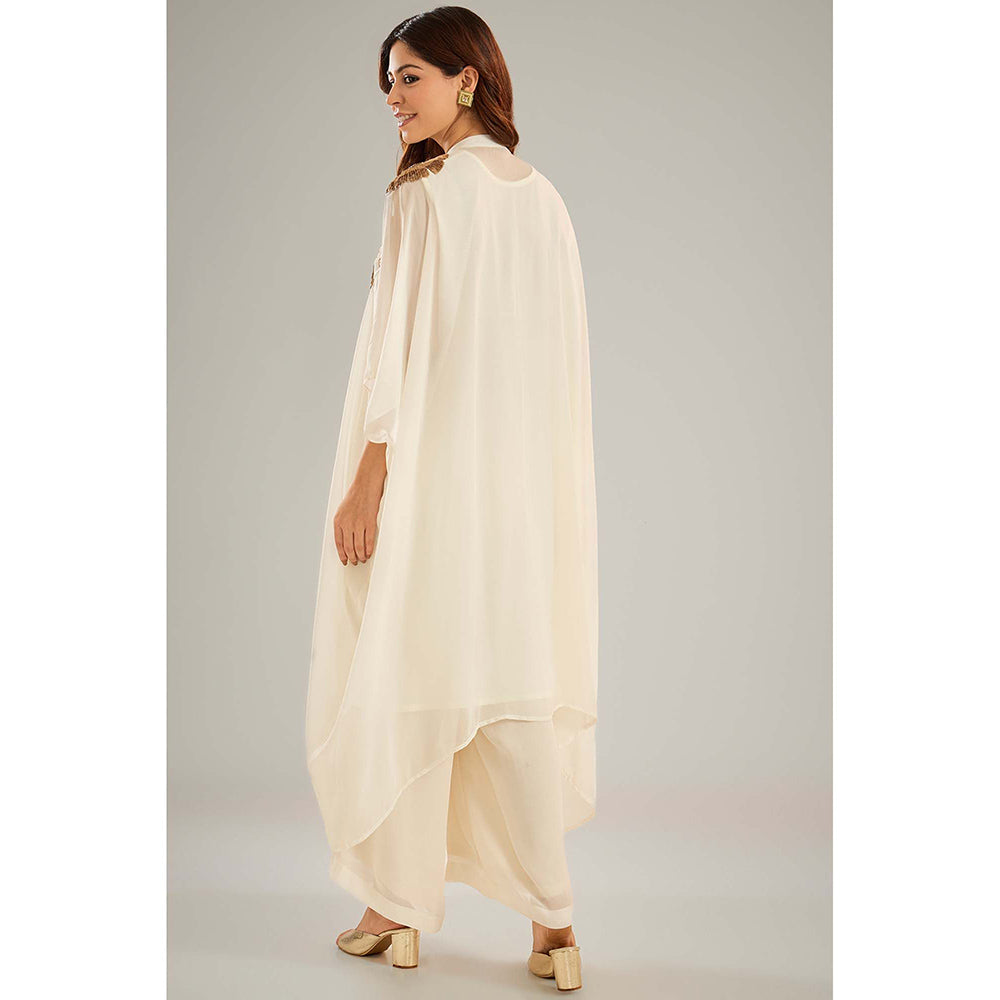 Studio A Ivory Kaftan with Inner and Palazzo (Set of 3)