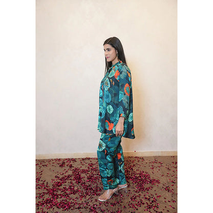 Studio Chiraiya Green Floral Co-Ord (Set of 2)