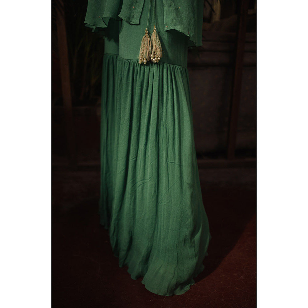 Suave by Neha Arora Multi-Colour Meadow Sharara With Kurta (Set of 2)