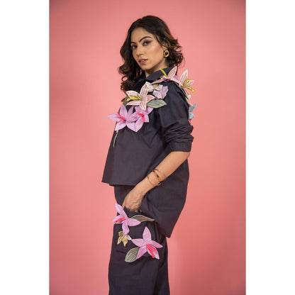 SUBTLE Gul Co-Ord Navy (Set of 2)