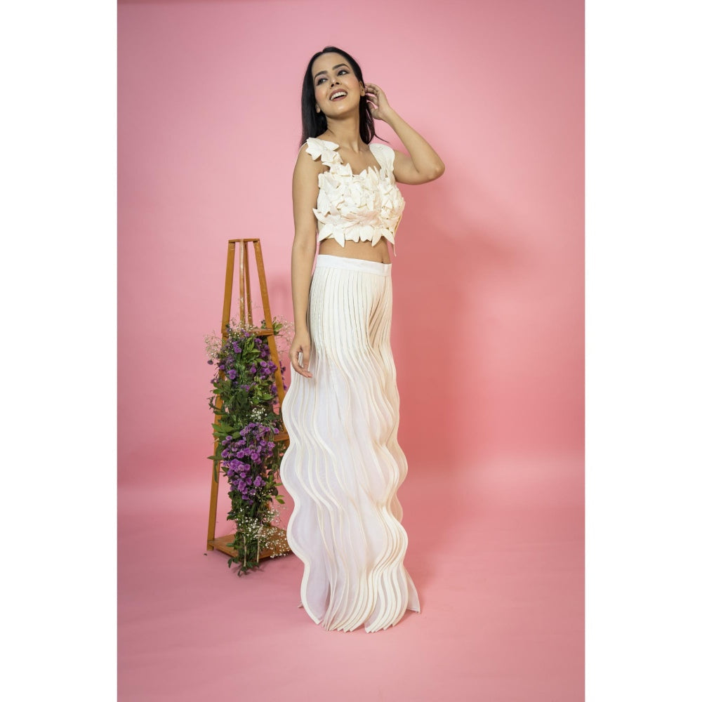 SUBTLE Gulbahar Petal Pants Co-Ord (Set of 2)