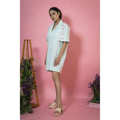 SUBTLE Green Gingham Mini Dress