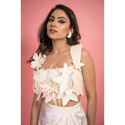 SUBTLE Gulbahar V2 Floral Crop Top
