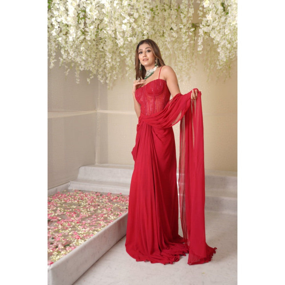 SUBTLE Rahi Drape Saree with Corset