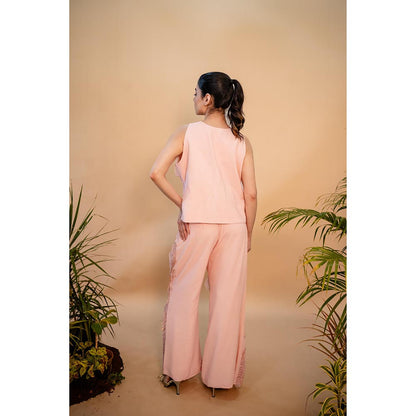 SUBTLE Pink Aeris Embroidered Co-Ord Set
