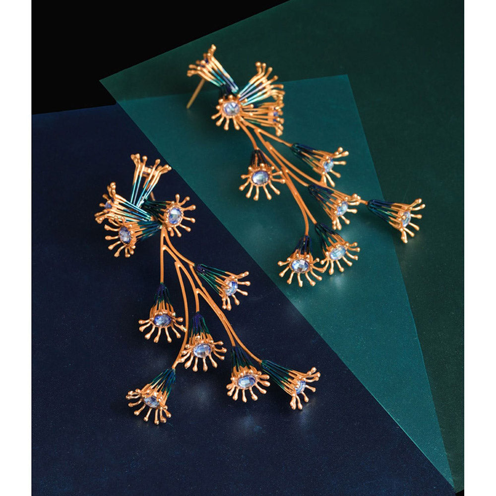 Suhani Pittie Glided Blue Wave Earring