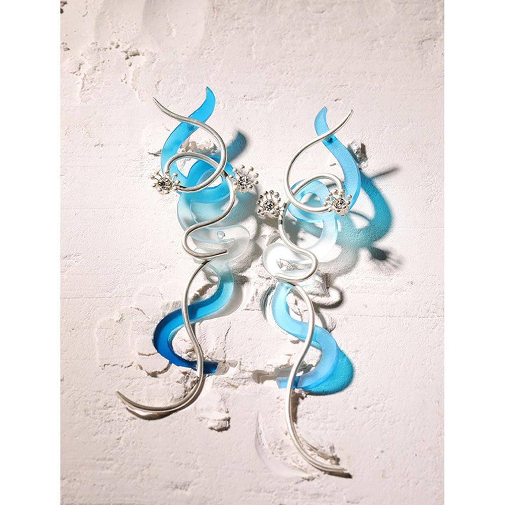Suhani Pittie Ocean Sway Blue Earrings
