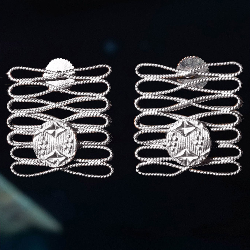 Suhani Pittie Dunes of Sand Silver Earrings