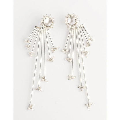 Suhani Pittie Multi Bunch Pearl Linear Earring