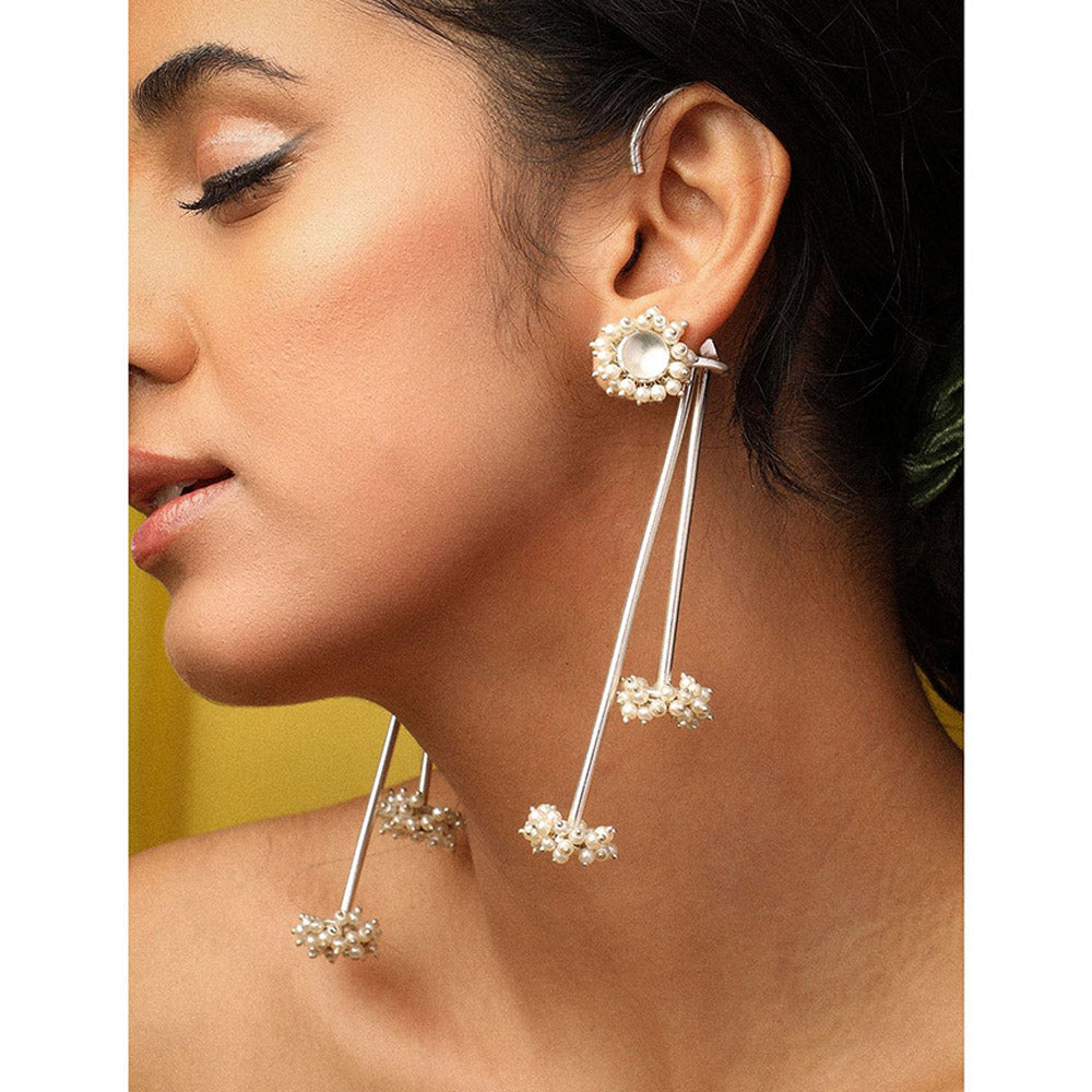 Suhani Pittie Pearl Bunch Shoulder Duster