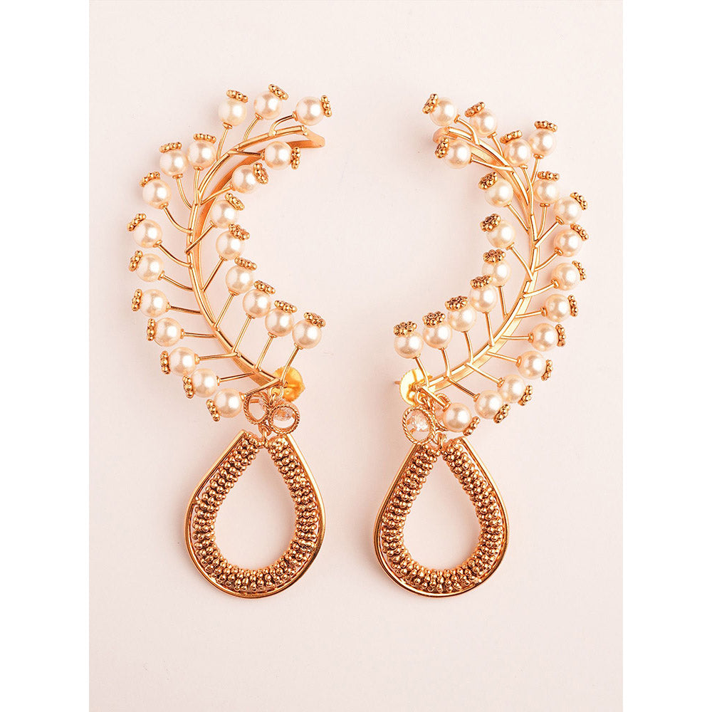 Suhani Pittie High Noon 22k Gold Plated Ear Cuffs