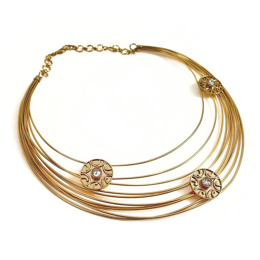 Suhani Pittie Molten Gyre 22K Gold Plated Neckpiece