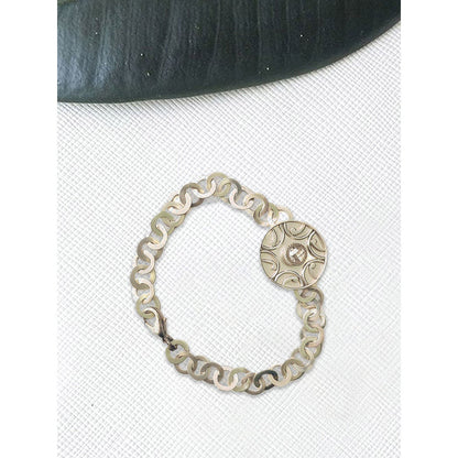 Suhani Pittie White Shield Maiden Silver Bracelet