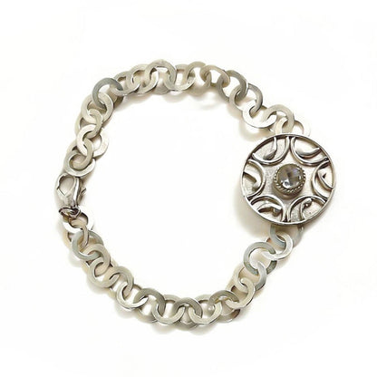 Suhani Pittie White Shield Maiden Silver Bracelet