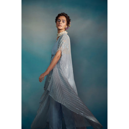 SUHINO Ice-Blue Co-Ord (Set of 3)