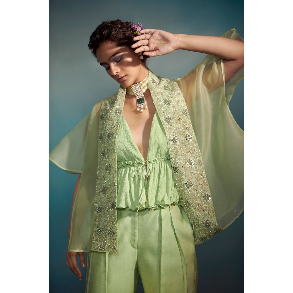 SUHINO Lime Green Co-Ord (Set of 3)