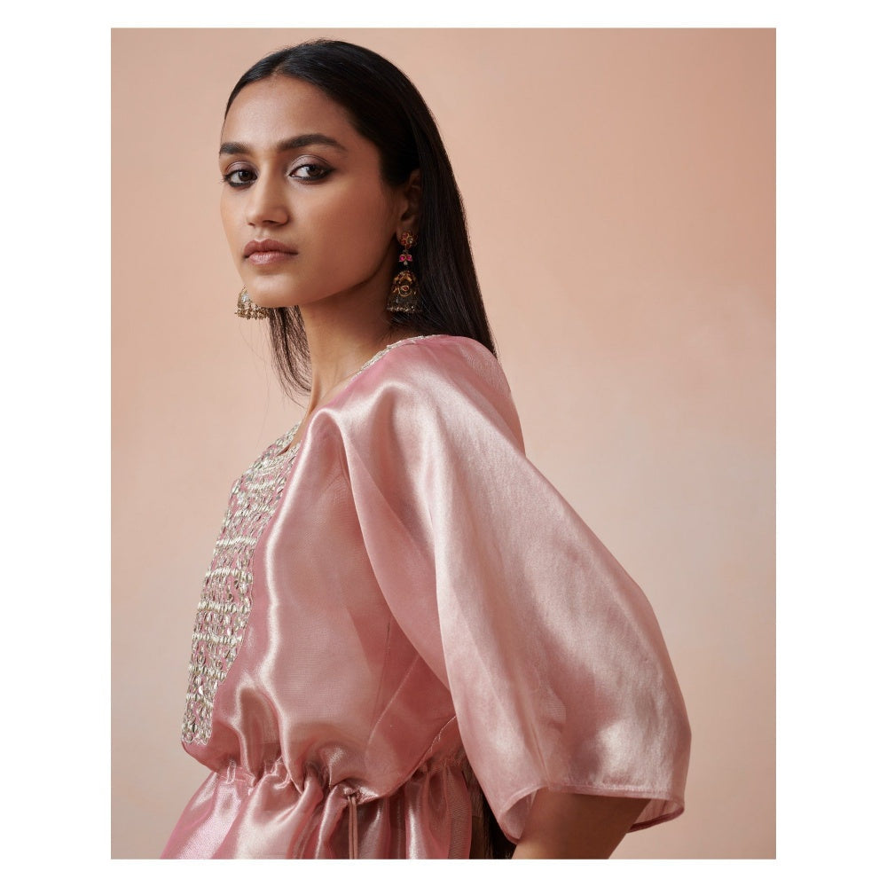 SUHINO Soft Pink Tissue Co-Ord (Set of 2)