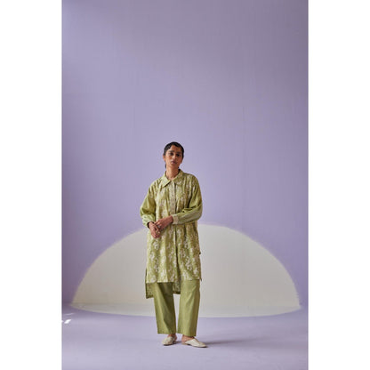 Surbhi Gupta Green Co-Ord (Set of 2)