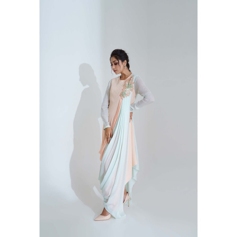 Suruchi Parakh Womens Colorblock Maxi Dress