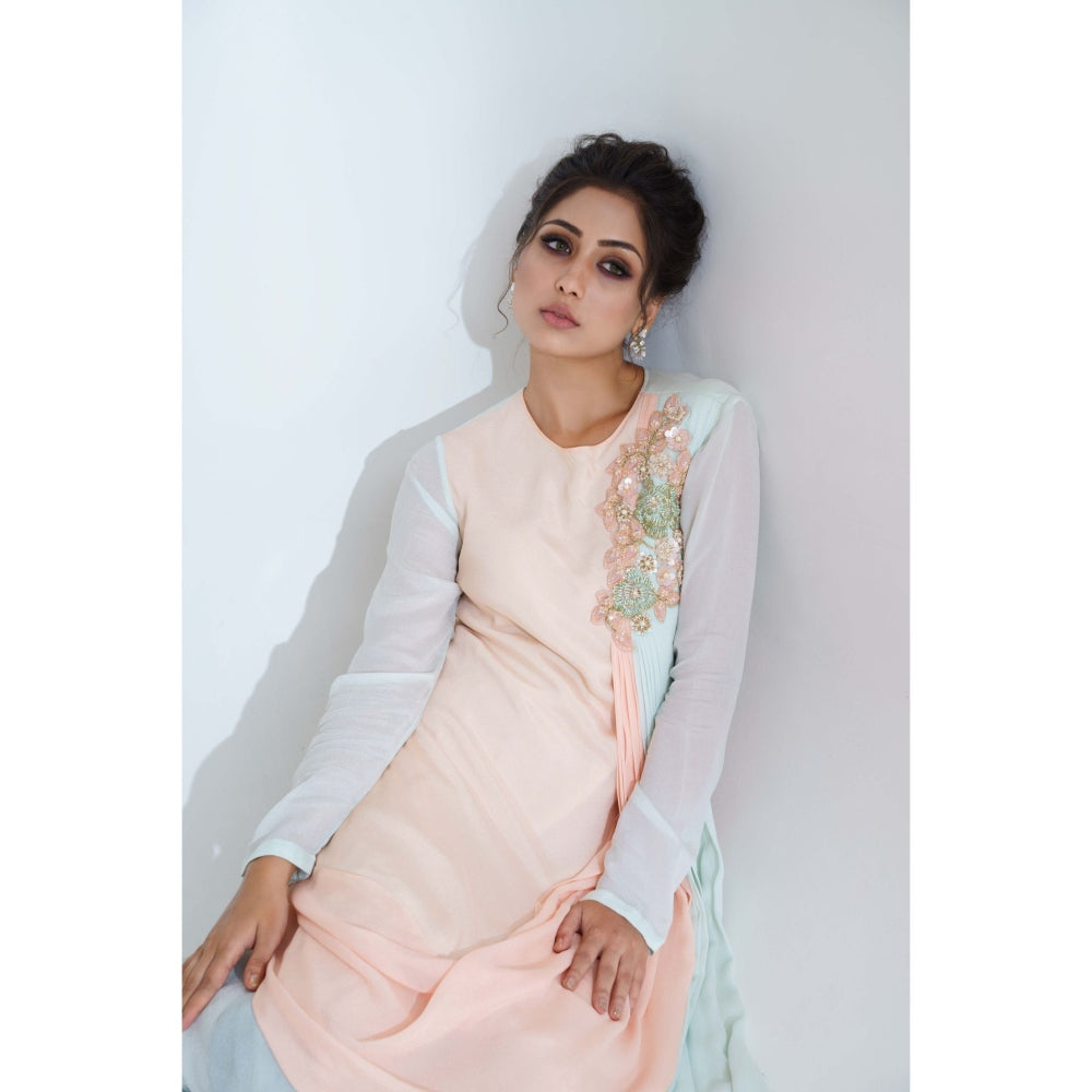 Suruchi Parakh Womens Colorblock Maxi Dress