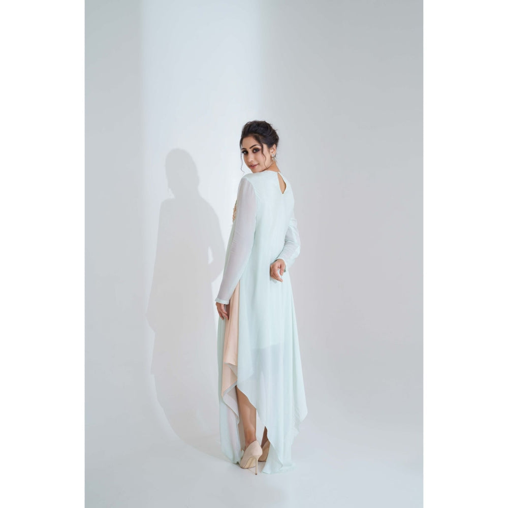 Suruchi Parakh Womens Colorblock Maxi Dress