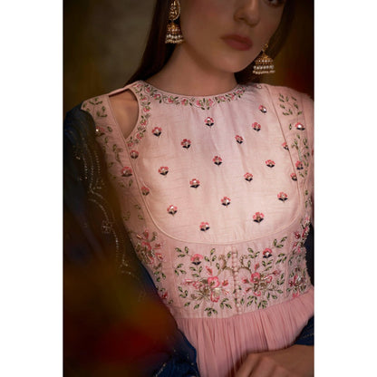 Suruchi Parakh Womens Embroidered Anarkali Kurta and Dupatta (Set of 2)