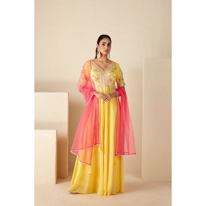 Suruchi Parakh Womens Embroidered Kurta with Pant and Dupatta (Set of 3)