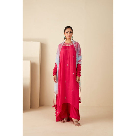 Suruchi Parakh Womens Embroidered Kurta with Pant and Dupatta (Set of 3)