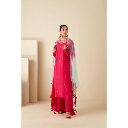 Suruchi Parakh Womens Embroidered Kurta with Pant and Dupatta (Set of 3)