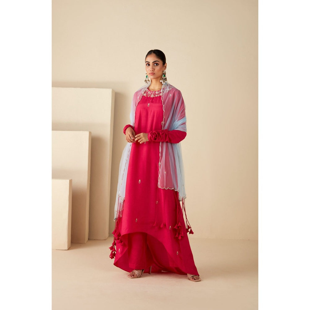 Suruchi Parakh Womens Embroidered Kurta with Pant and Dupatta (Set of 3)