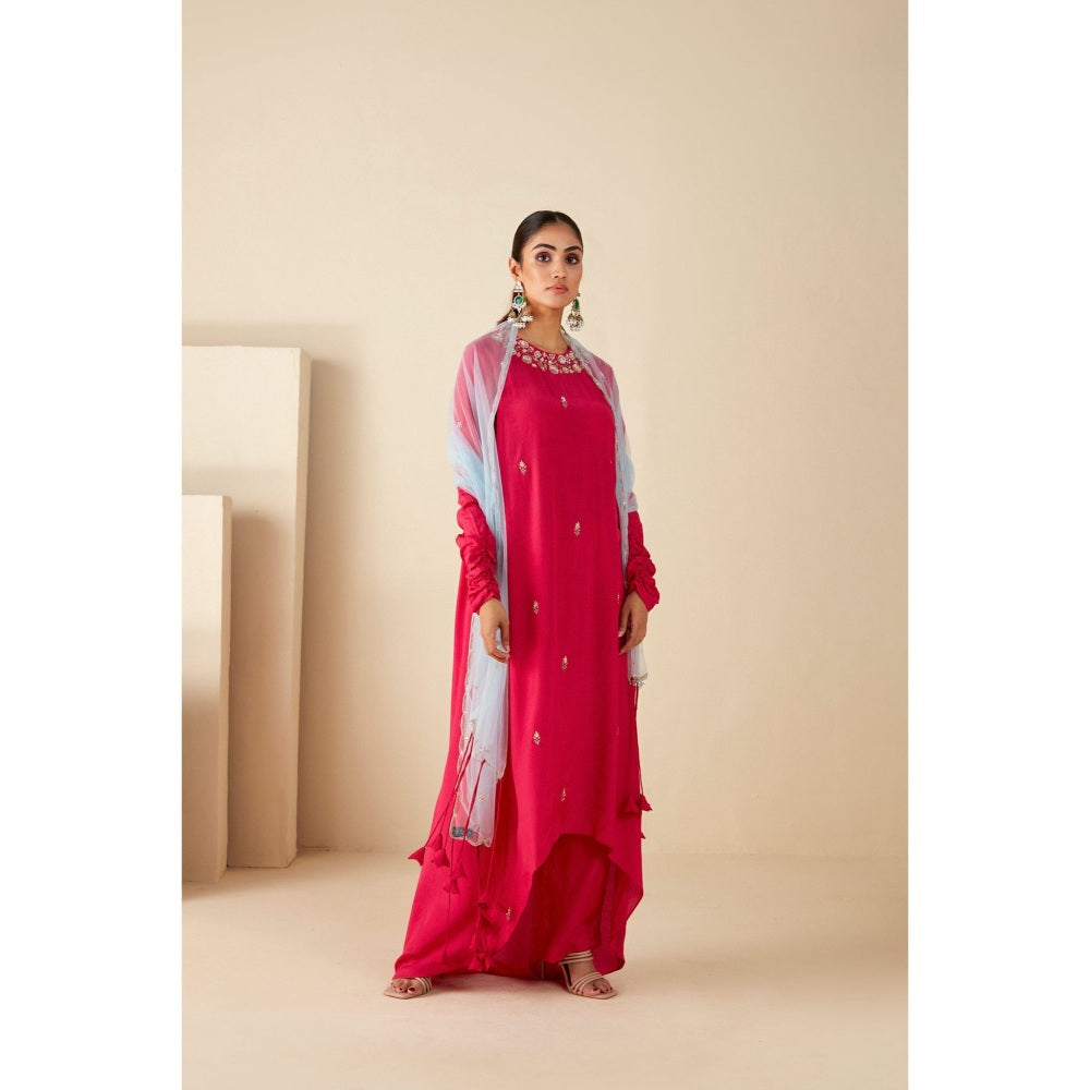 Suruchi Parakh Womens Embroidered Kurta with Pant and Dupatta (Set of 3)