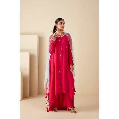 Suruchi Parakh Womens Embroidered Kurta with Pant and Dupatta (Set of 3)