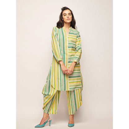 Swati Vijaivargie Green Dots Striped Top