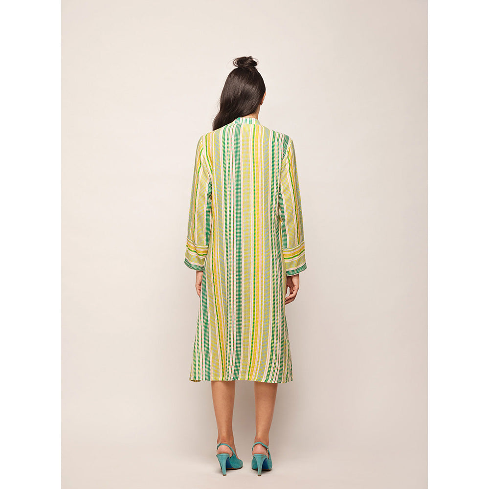 Swati Vijaivargie Green Dots Striped Dress