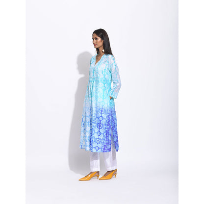 Swati Vijaivargie Multi Colour Ombre Shibori Kurta
