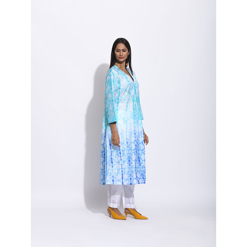 Swati Vijaivargie Multi Colour Ombre Shibori Kurta