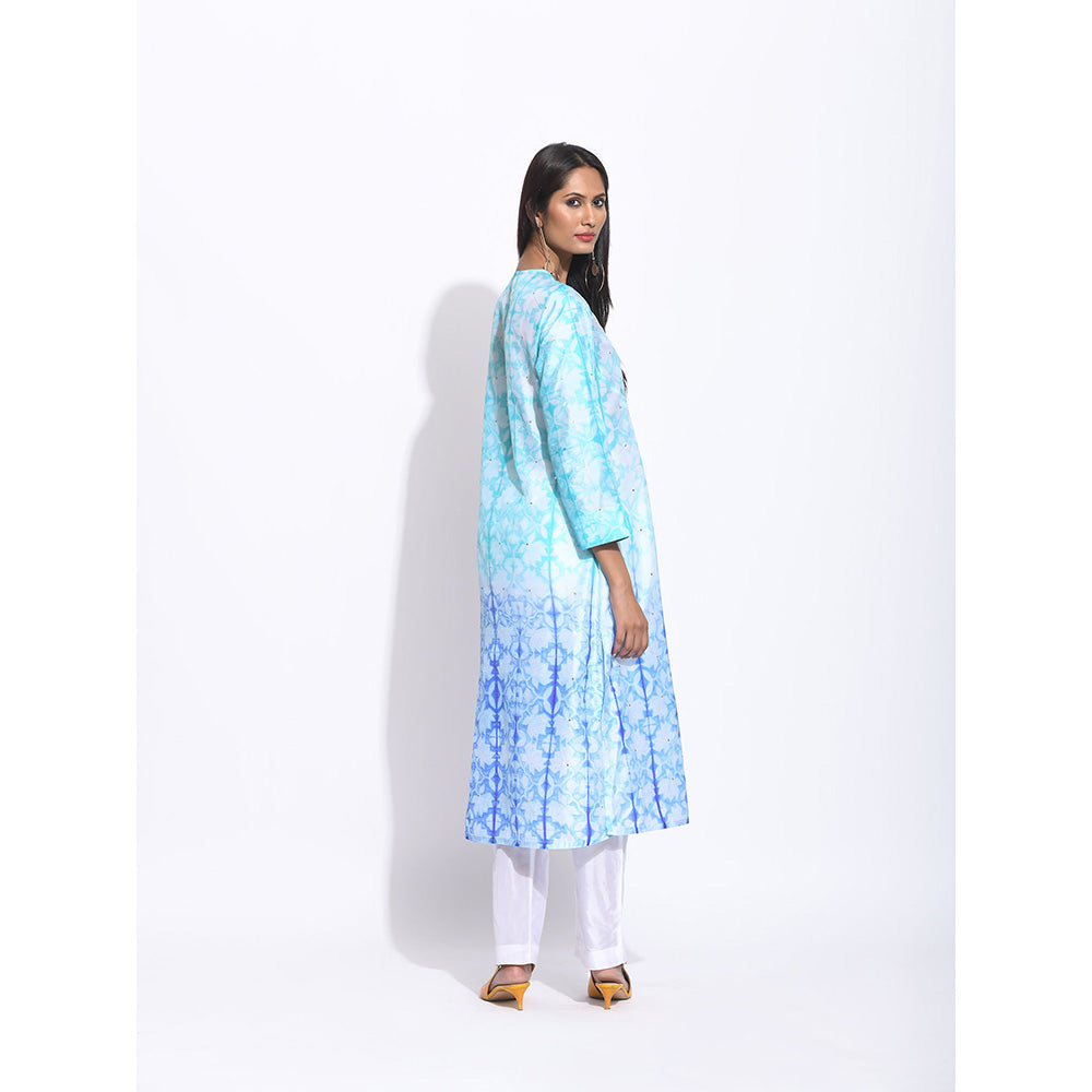 Swati Vijaivargie Multi Colour Ombre Shibori Kurta