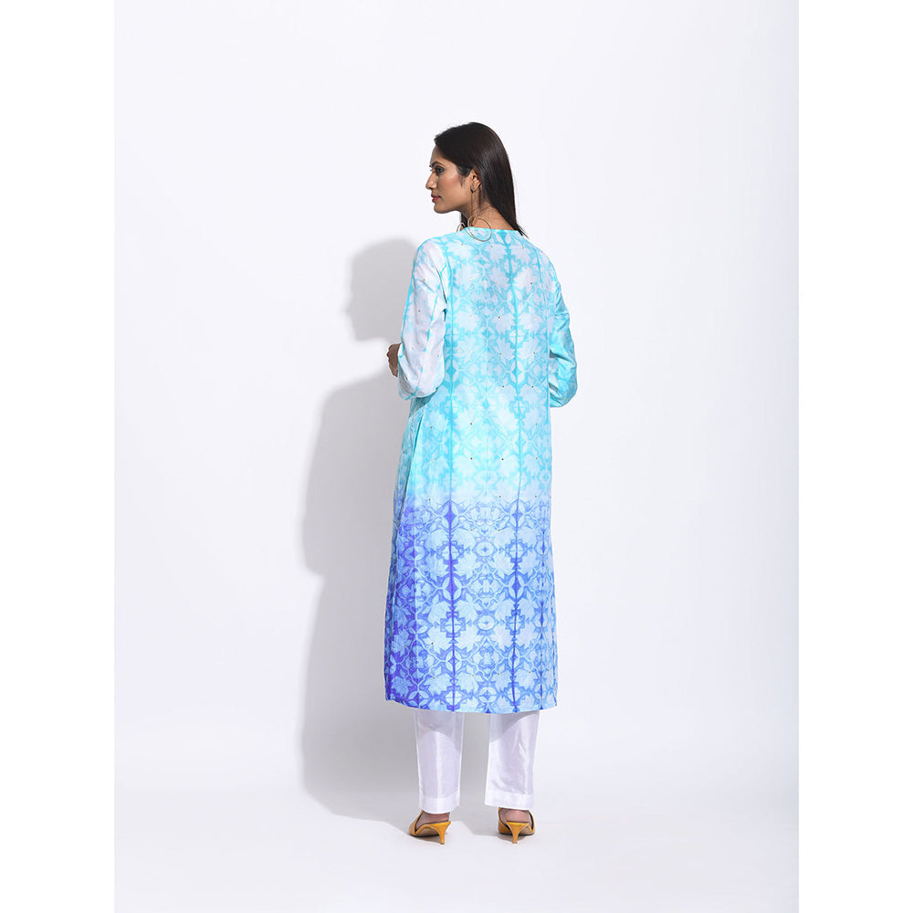 Swati Vijaivargie Multi Colour Ombre Shibori Kurta