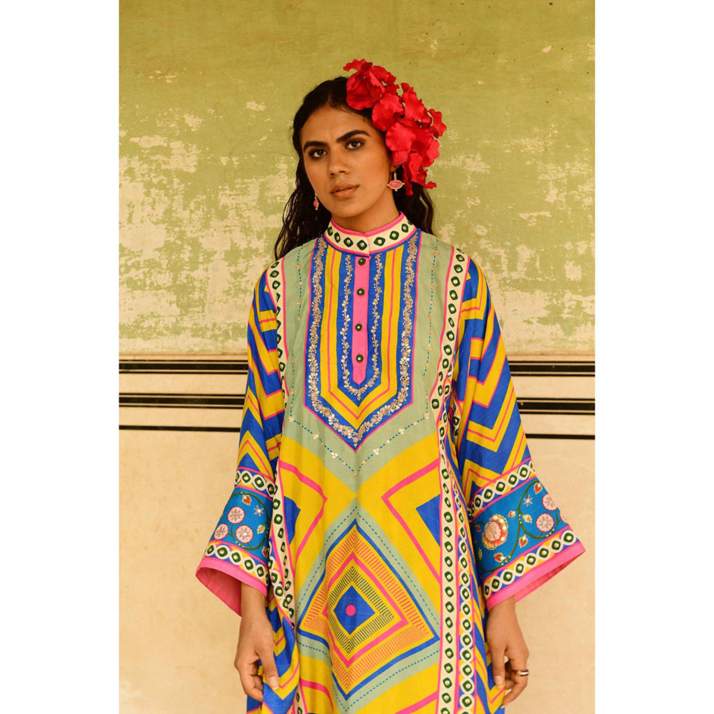 Swati Vijaivargie Multi Jumki Kurta & Pant (Set of 2)