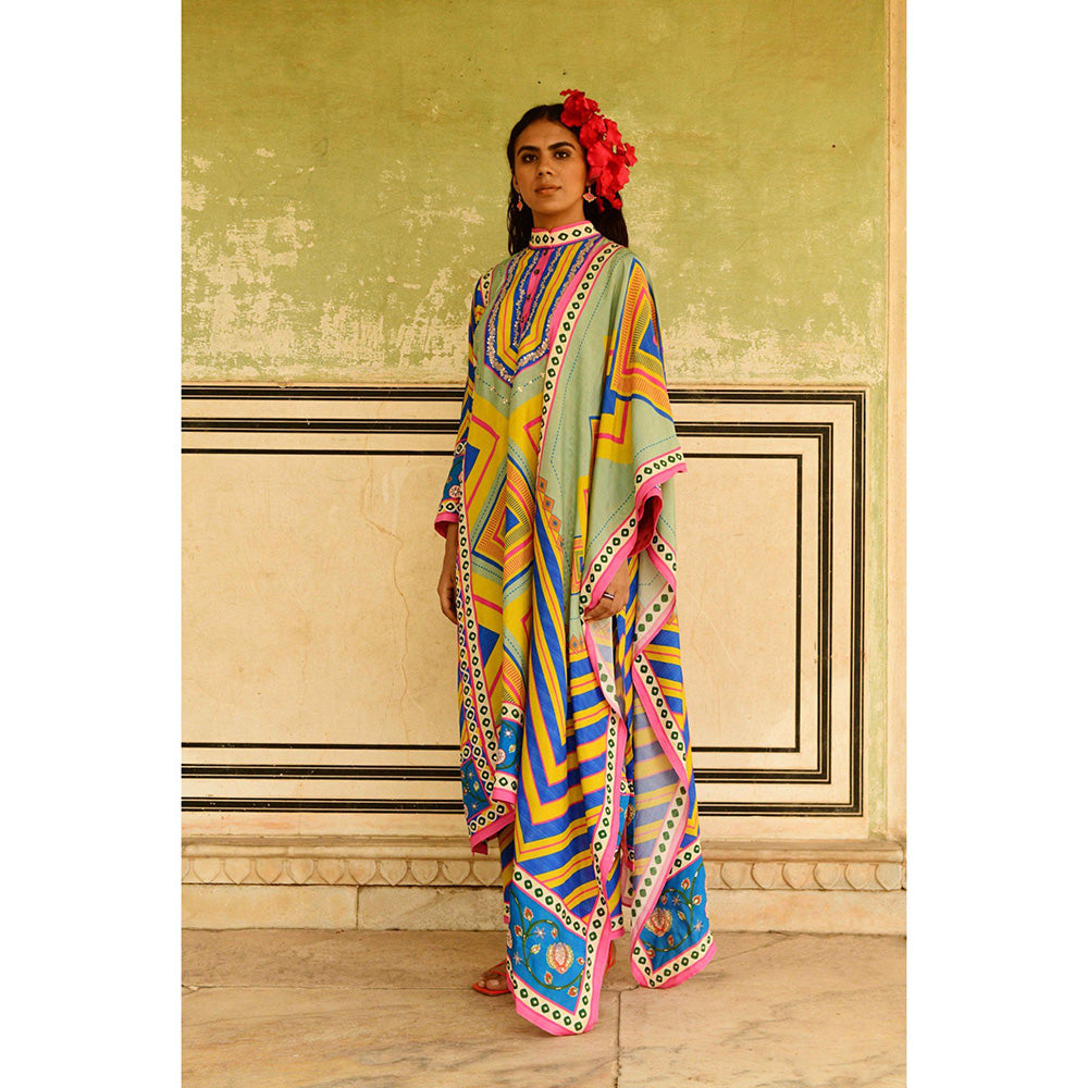 Swati Vijaivargie Multi Jumki Kurta & Pant with Dupatta (Set of 3)