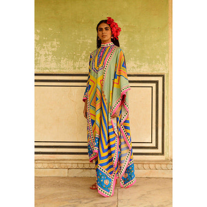 Swati Vijaivargie Multi Jumki Kurta & Pant with Dupatta (Set of 3)