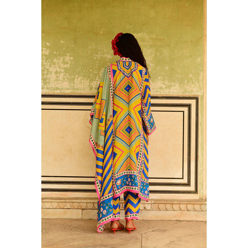 Swati Vijaivargie Multi Jumki Kurta & Pant with Dupatta (Set of 3)