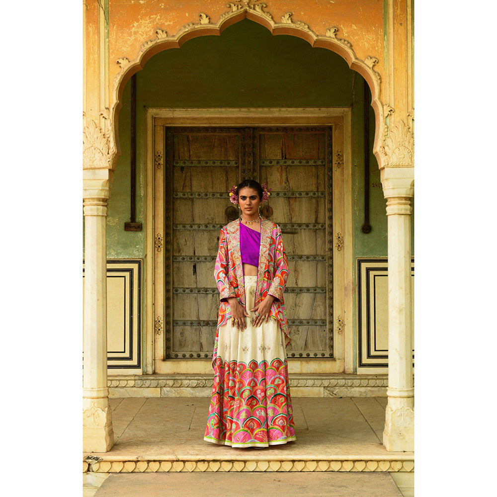 Swati Vijaivargie Nargis Embroidered Cape